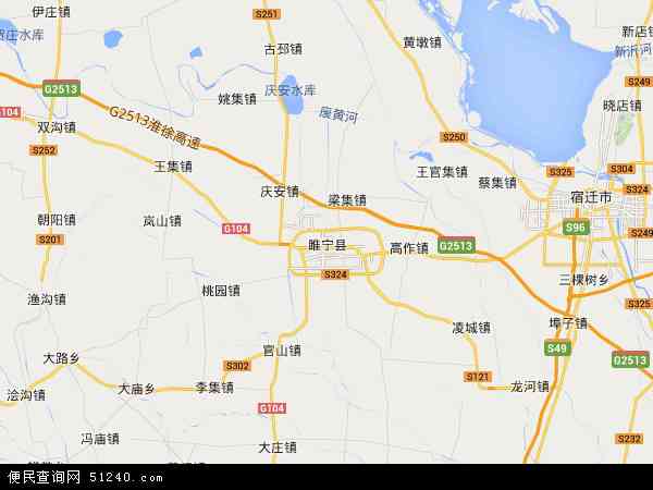 睢宁县卫星地图高清版图片