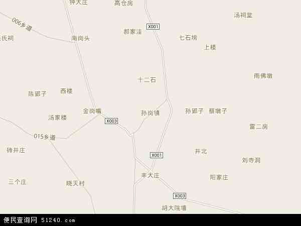 孙岗镇地图 - 孙岗镇电子地图 - 孙岗镇高清地图 - 2024年孙岗镇地图