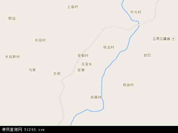 天安乡地图 - 天安乡电子地图 - 天安乡高清地图 - 2024年天安乡地图