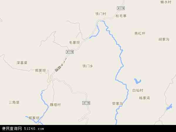 铁门乡地图 - 铁门乡电子地图 - 铁门乡高清地图 - 2024年铁门乡地图