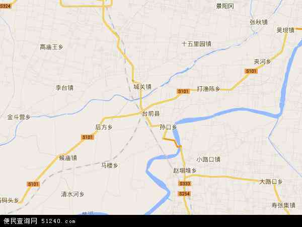 台前县地图 
