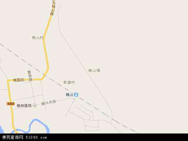 中国 黑龙江省 伊春市 铁力市 桃山镇桃山镇卫星地图 本站收录有:2021
