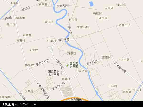 万春镇地图 - 万春镇电子地图 - 万春镇高清地图 - 2024年万春镇地图