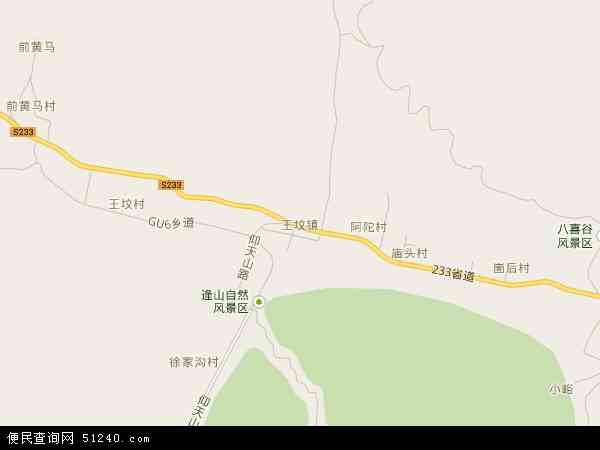 王坟镇地图 - 王坟镇电子地图 - 王坟镇高清地图 - 2024年王坟镇地图