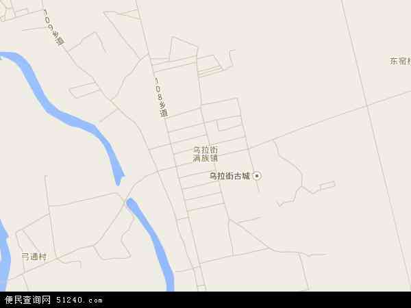 乌拉街镇地图 - 乌拉街镇电子地图 - 乌拉街镇高清地图 - 2024年乌拉街镇地图