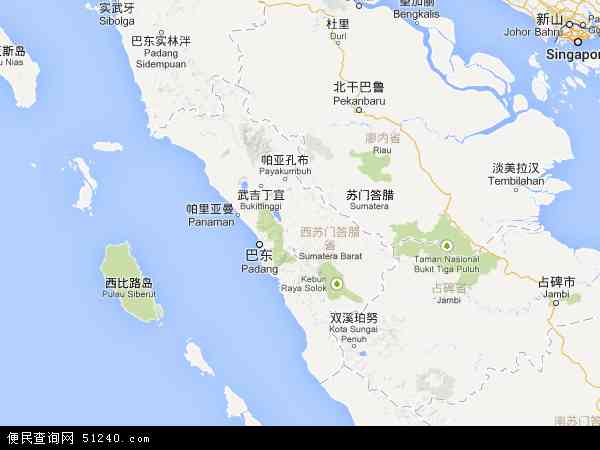 西苏门答腊地图 - 西苏门答腊电子地图 - 西苏门答腊高清地图 - 2024年西苏门答腊地图
