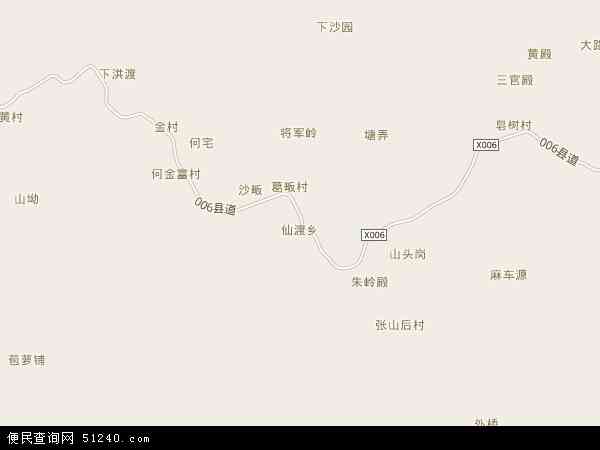 仙渡乡地图 - 仙渡乡电子地图 - 仙渡乡高清地图 - 2024年仙渡乡地图