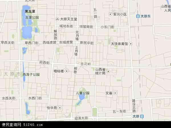 杏花岭区地图范围图片