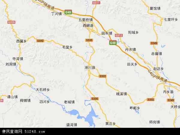 淅川县地图 各乡镇图片