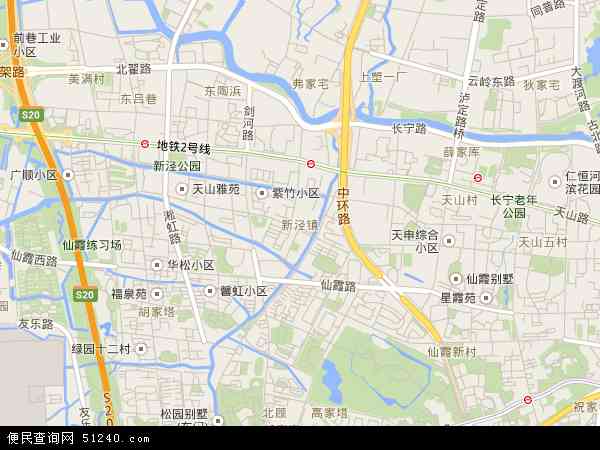 上海长宁区新泾镇地图图片