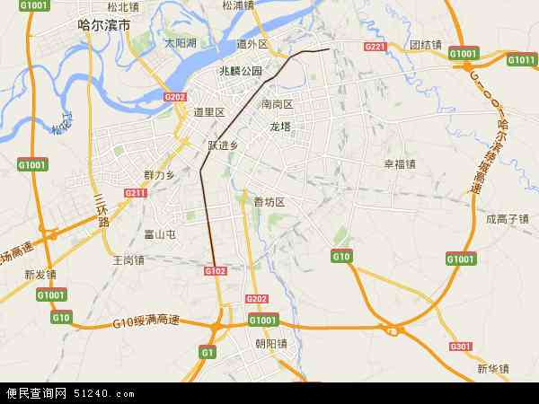 香坊区地图 - 香坊区电子地图 - 香坊区高清地图 - 2024年香坊区地图