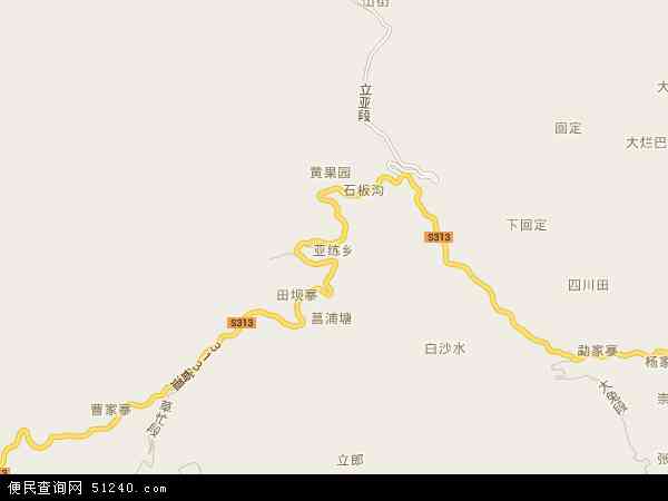 亚练乡地图 - 亚练乡电子地图 - 亚练乡高清地图 - 2024年亚练乡地图