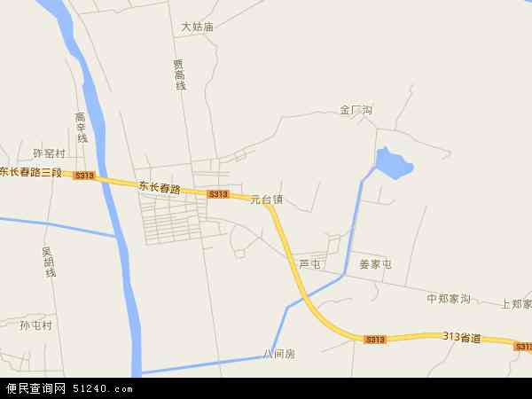 元台镇地图 - 元台镇电子地图 - 元台镇高清地图 - 2024年元台镇地图