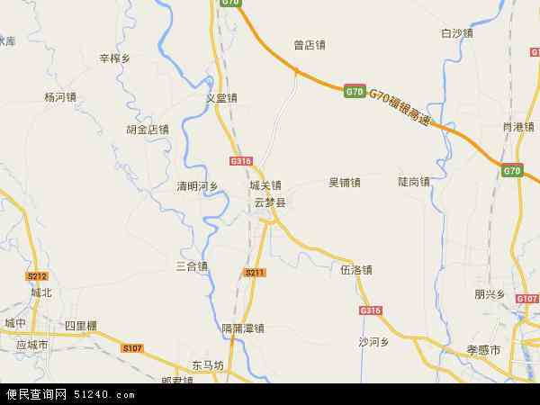 云梦县地图 - 云梦县电子地图 - 云梦县高清地图 - 2024年云梦县地图