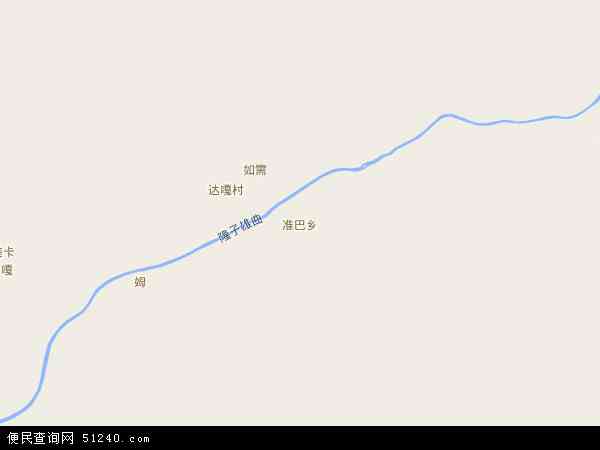 中国 西藏自治区 山南地区 隆子县 准巴乡准巴乡卫星地图 本站收录有