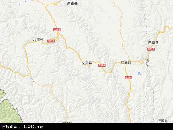 左贡县地图 - 左贡县电子地图 - 左贡县高清地图 - 2024年左贡县地图