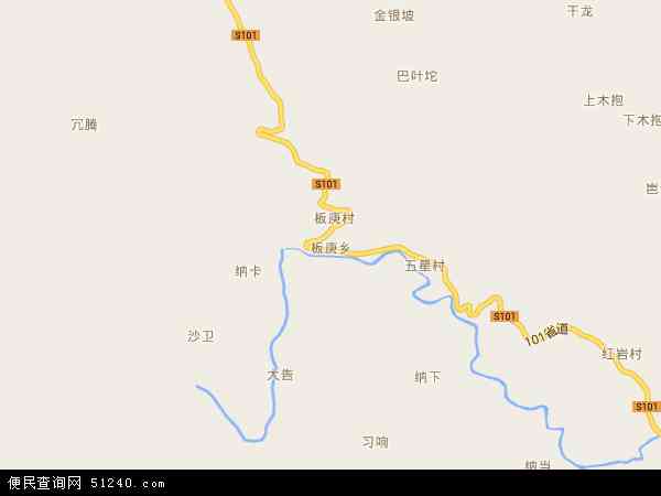 板庚乡地图 - 板庚乡电子地图 - 板庚乡高清地图 - 2024年板庚乡地图