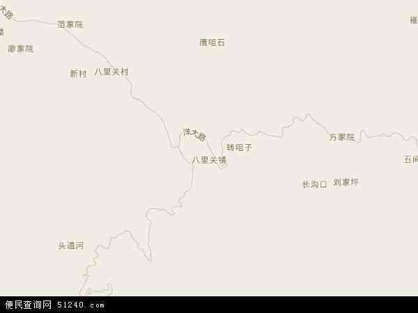 八里关镇地图 - 八里关镇电子地图 - 八里关镇高清地图 - 2026年八里关镇地图