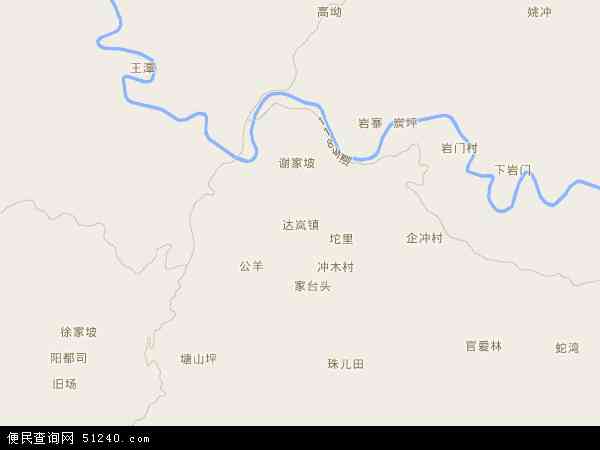 达岚镇地图 - 达岚镇电子地图 - 达岚镇高清地图 - 2024年达岚镇地图