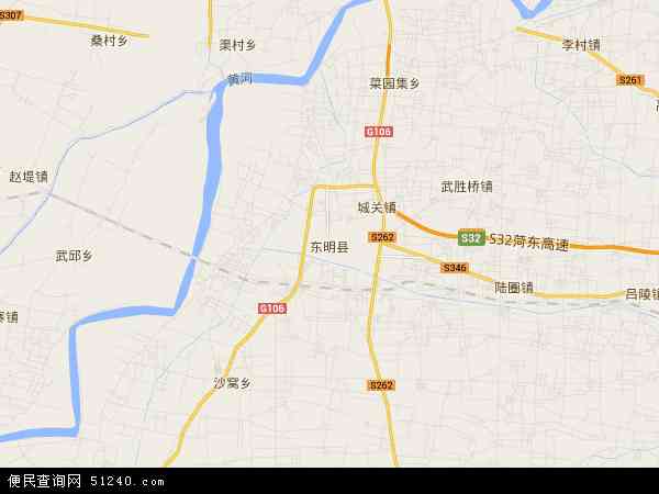 东明县地图 - 东明县电子地图 - 东明县高清地图 - 2024年东明县地图