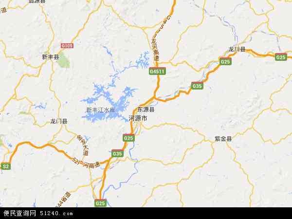 东源县地图 - 东源县电子地图 - 东源县高清地图 - 2024年东源县地图