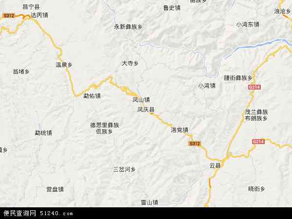凤庆县地图 - 凤庆县电子地图 - 凤庆县高清地图 - 2024年凤庆县地图