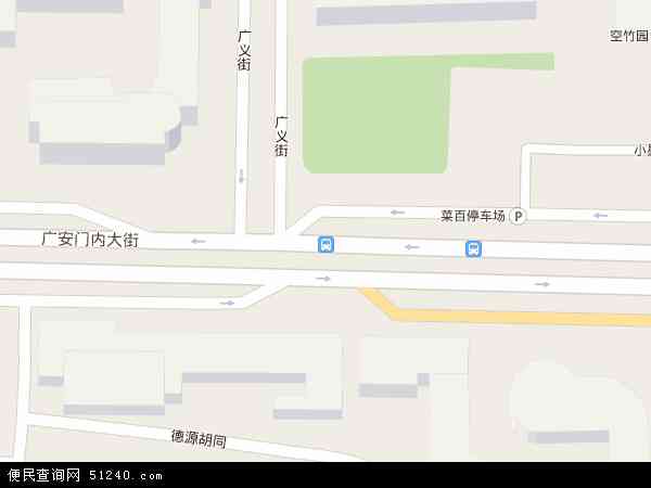广安门内地图 - 广安门内电子地图 - 广安门内高清地图 - 2024年广安门内地图