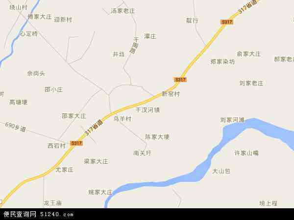 干汊河镇地图 - 干汊河镇电子地图 - 干汊河镇高清地图 - 2024年干汊河镇地图