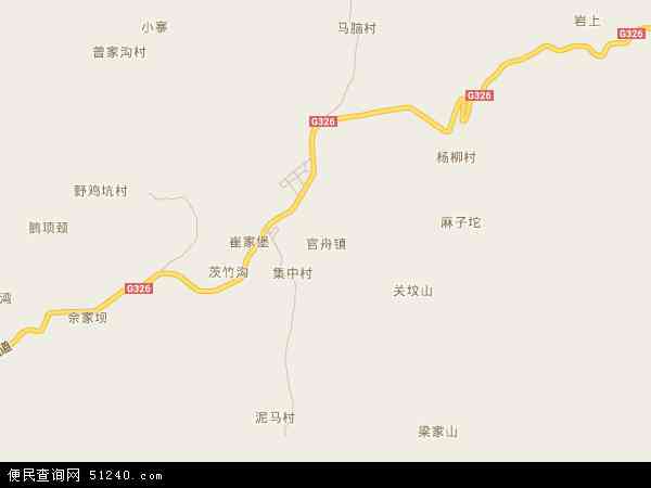 中国 贵州省 铜仁市 沿河土家族自治县 官舟镇官舟镇卫星地图 本站