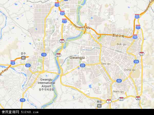 光州地图 - 光州电子地图 - 光州高清地图 - 2024年光州地图