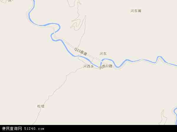 河西乡地图 - 河西乡电子地图 - 河西乡高清地图 - 2024年河西乡地图