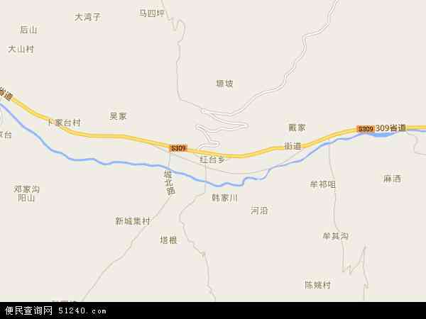 红台乡地图 - 红台乡电子地图 - 红台乡高清地图 - 2024年红台乡地图