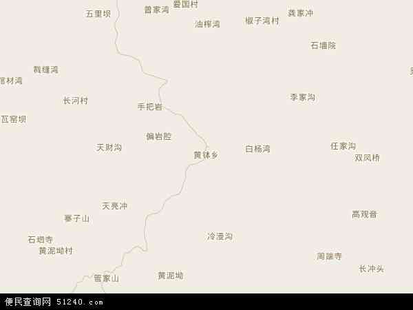 黄钵乡地图 - 黄钵乡电子地图 - 黄钵乡高清地图 - 2024年黄钵乡地图