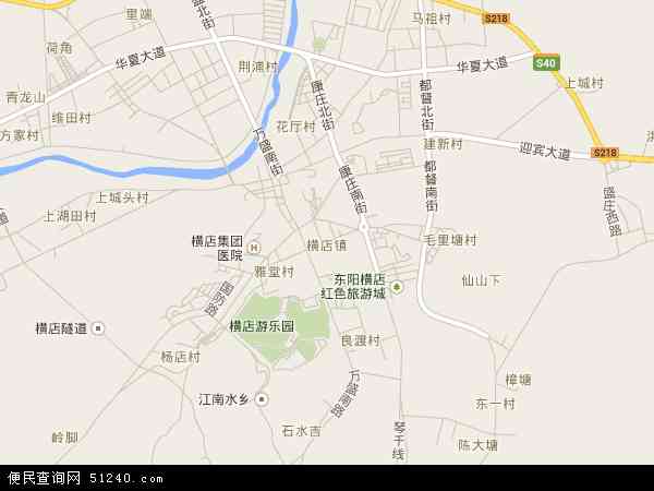 金华横店地图图片