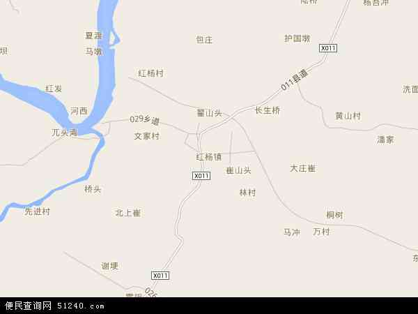 红杨镇地图 - 红杨镇电子地图 - 红杨镇高清地图 - 2024年红杨镇地图