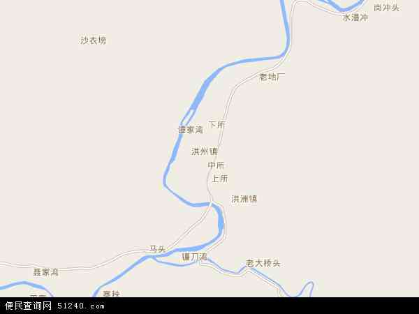 洪州镇地图 - 洪州镇电子地图 - 洪州镇高清地图 - 2024年洪州镇地图