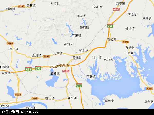 黄梅县地图 - 黄梅县电子地图 - 黄梅县高清地图 - 2024年黄梅县地图