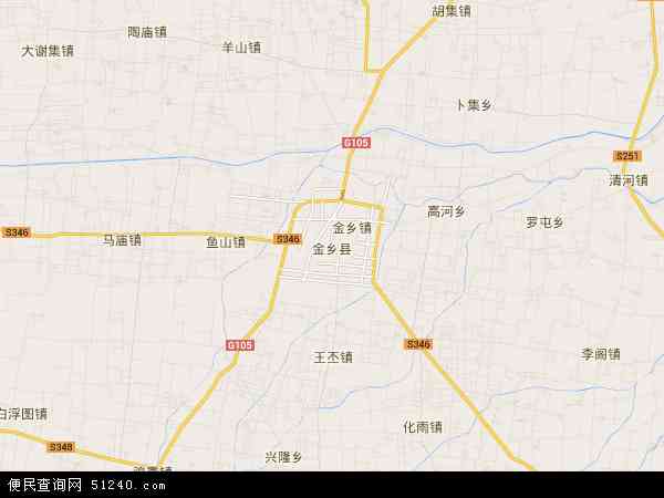 金乡县城地图图片