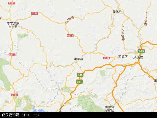 滦平县地图高清版大图图片