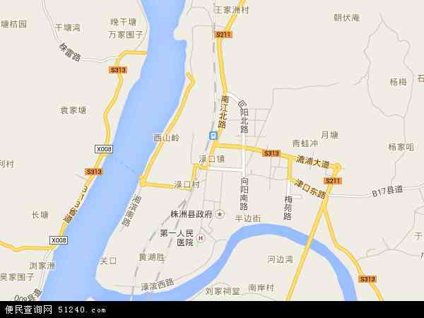 中国 湖南省 株洲市 株洲县 渌口镇渌口镇卫星地图 本站收录有:2021