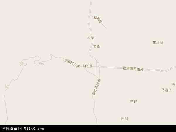 勐班乡地图 - 勐班乡电子地图 - 勐班乡高清地图 - 2024年勐班乡地图