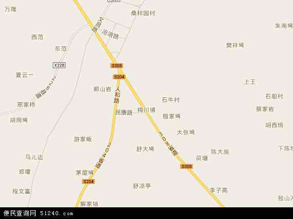 梅川镇地图 - 梅川镇电子地图 - 梅川镇高清地图 - 2024年梅川镇地图