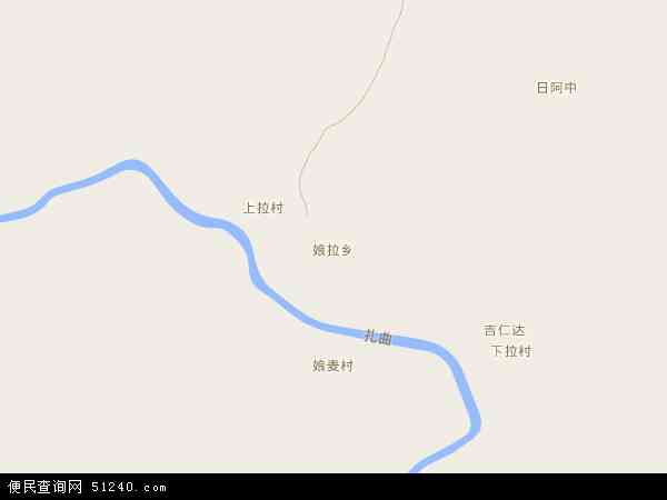 娘拉乡地图 - 娘拉乡电子地图 - 娘拉乡高清地图 - 2024年娘拉乡地图