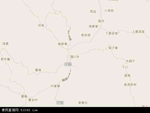 蒲川乡地图 - 蒲川乡电子地图 - 蒲川乡高清地图 - 2024年蒲川乡地图