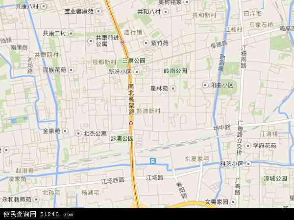 彭浦新村地图 - 彭浦新村电子地图 - 彭浦新村高清地图 - 2024年彭浦新村地图