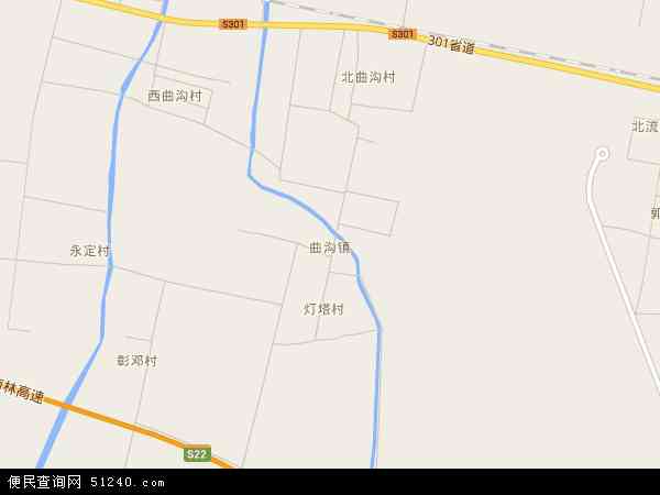 曲沟镇地图图片