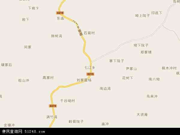 七江乡地图 - 七江乡电子地图 - 七江乡高清地图 - 2024年七江乡地图