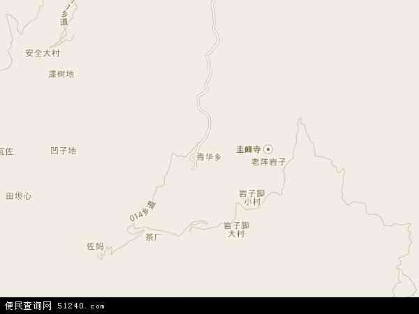 青华乡地图 - 青华乡电子地图 - 青华乡高清地图 - 2024年青华乡地图