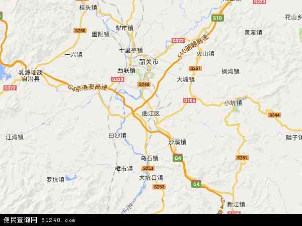 曲江区地图 - 曲江区电子地图 - 曲江区高清地图 - 2024年曲江区地图
