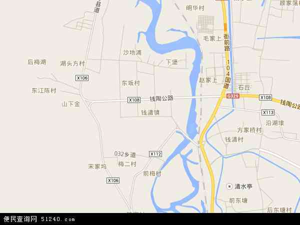 钱清镇地图 - 钱清镇电子地图 - 钱清镇高清地图 - 2024年钱清镇地图